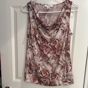 White House Black Market Snake Print Tank Top